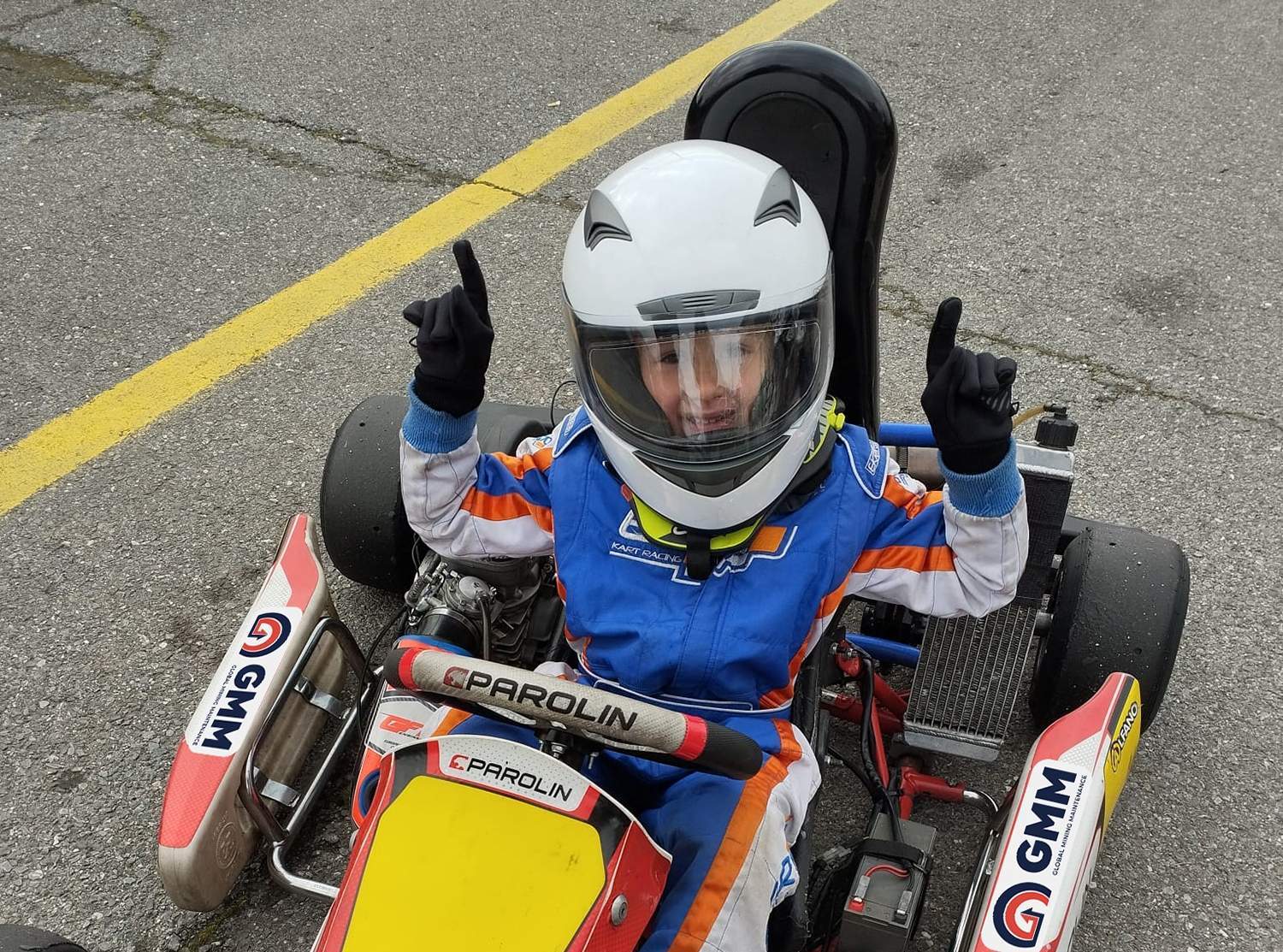 El piloto ponferradino Aitor Otamendi, campeón de Castilla y León con seis años