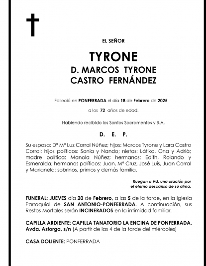 MARCOS  TYRONE  CASTRO  FERNÁNDEZ
