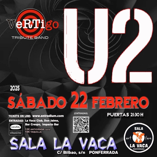 Concierto de Vertigo Banda tributo de U2