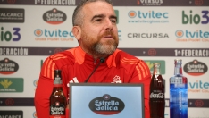 Javi Rey, entrenador de la Deportiva Ponferradina. Javi Rey, entrenador de la Deportiva Ponferradina.