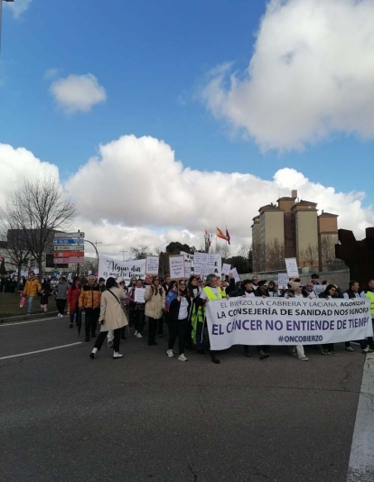 Manifestación OncoBierzo en Valladolid 