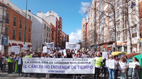 Manifestación OncoBierzo en Valladolid