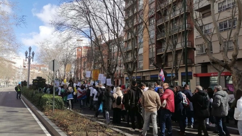 Manifestación OncoBierzo en Valladolid (1)