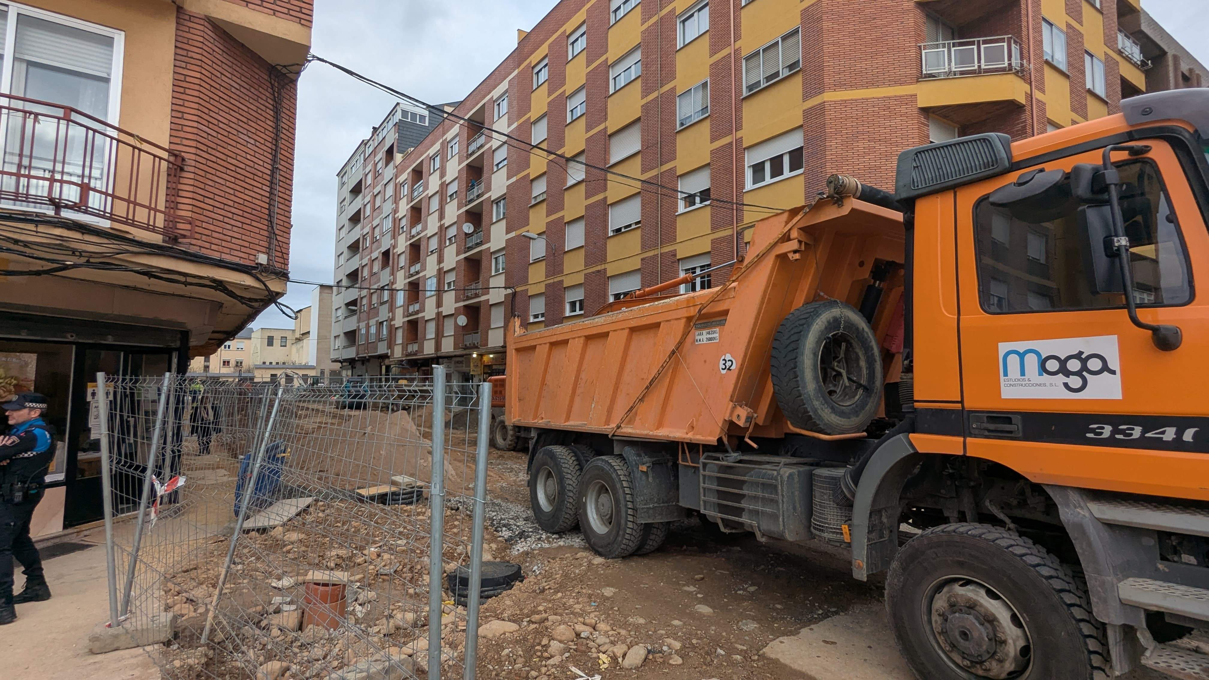 Escape de gas en la calle Ancha de Ponferrada