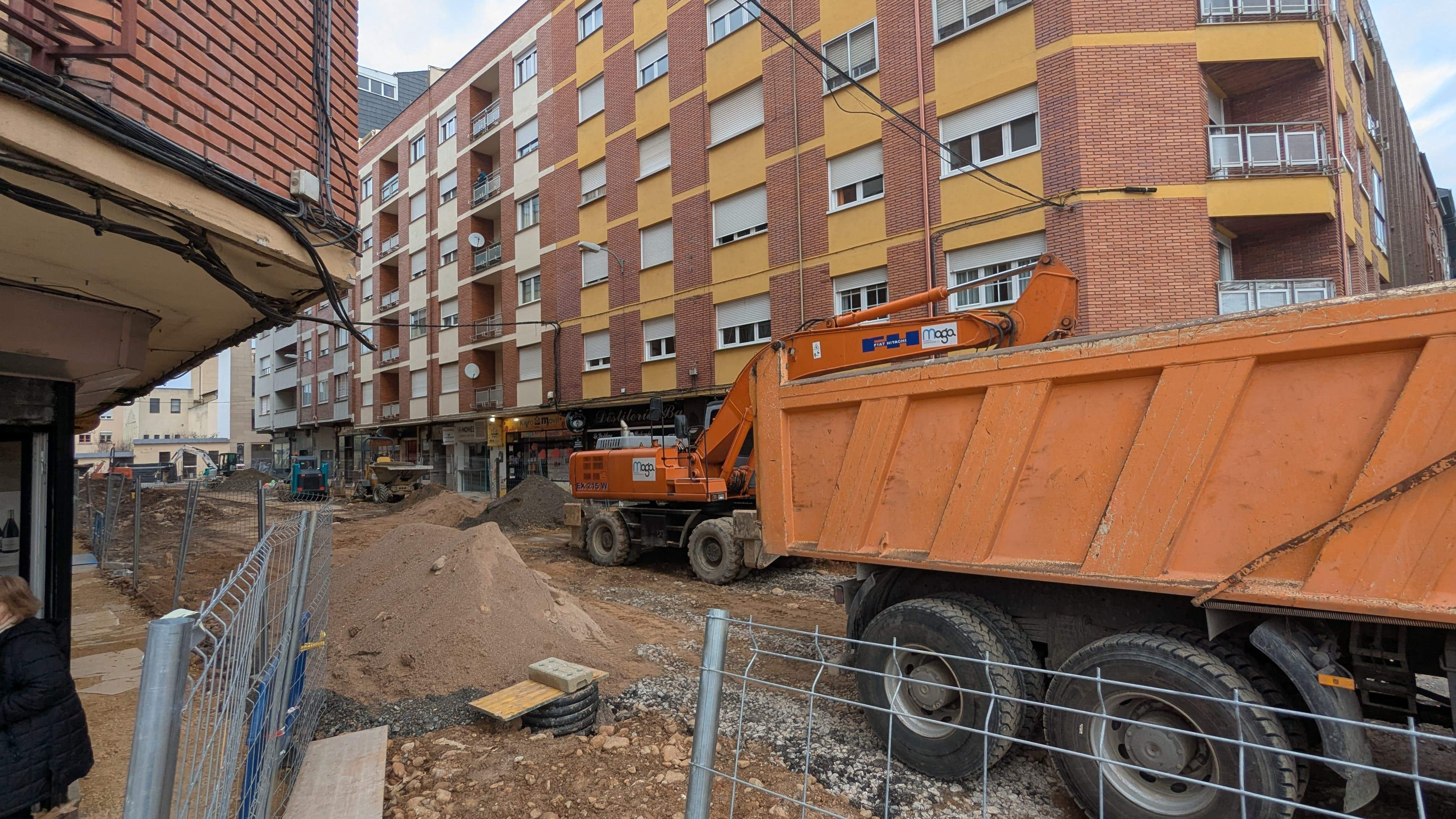 Escape de gas en la calle Ancha de Ponferrada 