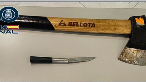 Detenido tras intentar robar con un hacha en una vivienda, darse a la fuga y agredir a varios policías en San Andrés del Rabanedo (León)