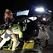 Un fallecido en un accidente de tráfico en la N-622 en Santa María del Páramo (León) Un fallecido en un accidente de tráfico en la N-622 en Santa María del Páramo (León)