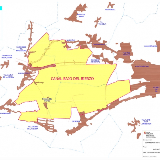 Plano general del Canal Bajo del Bierzo.