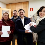 Presentación de los avales para la candidatura de Diego Moreno para las primarias del PSOE de León