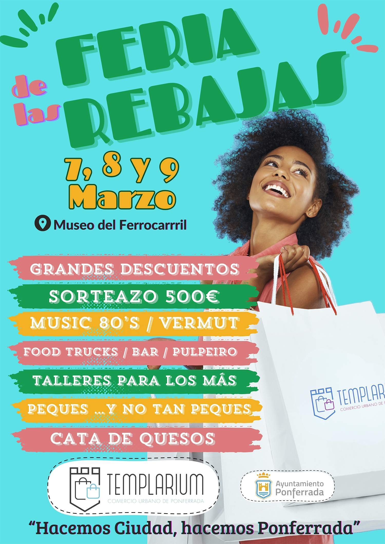 Cartel de la Feria de las Rebajas de Templarium