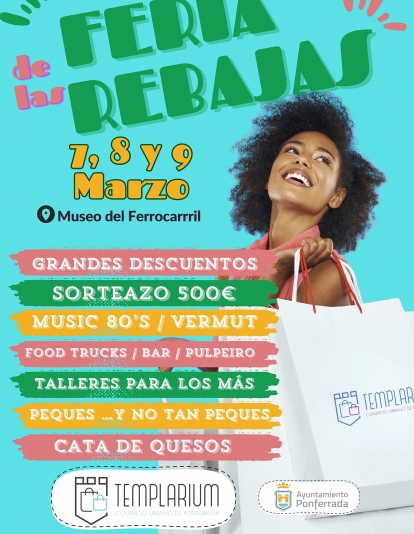 Cartel de la Feria de las Rebajas de Templarium