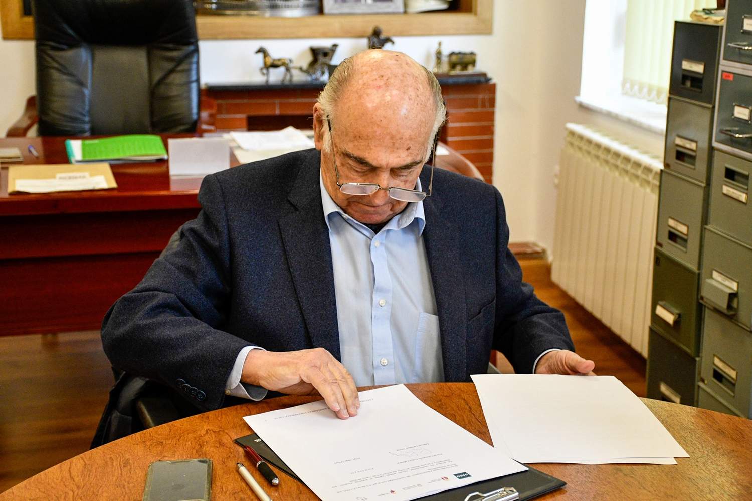 Firma del convenio entre Fundación Cultura Minera y la UNEd 