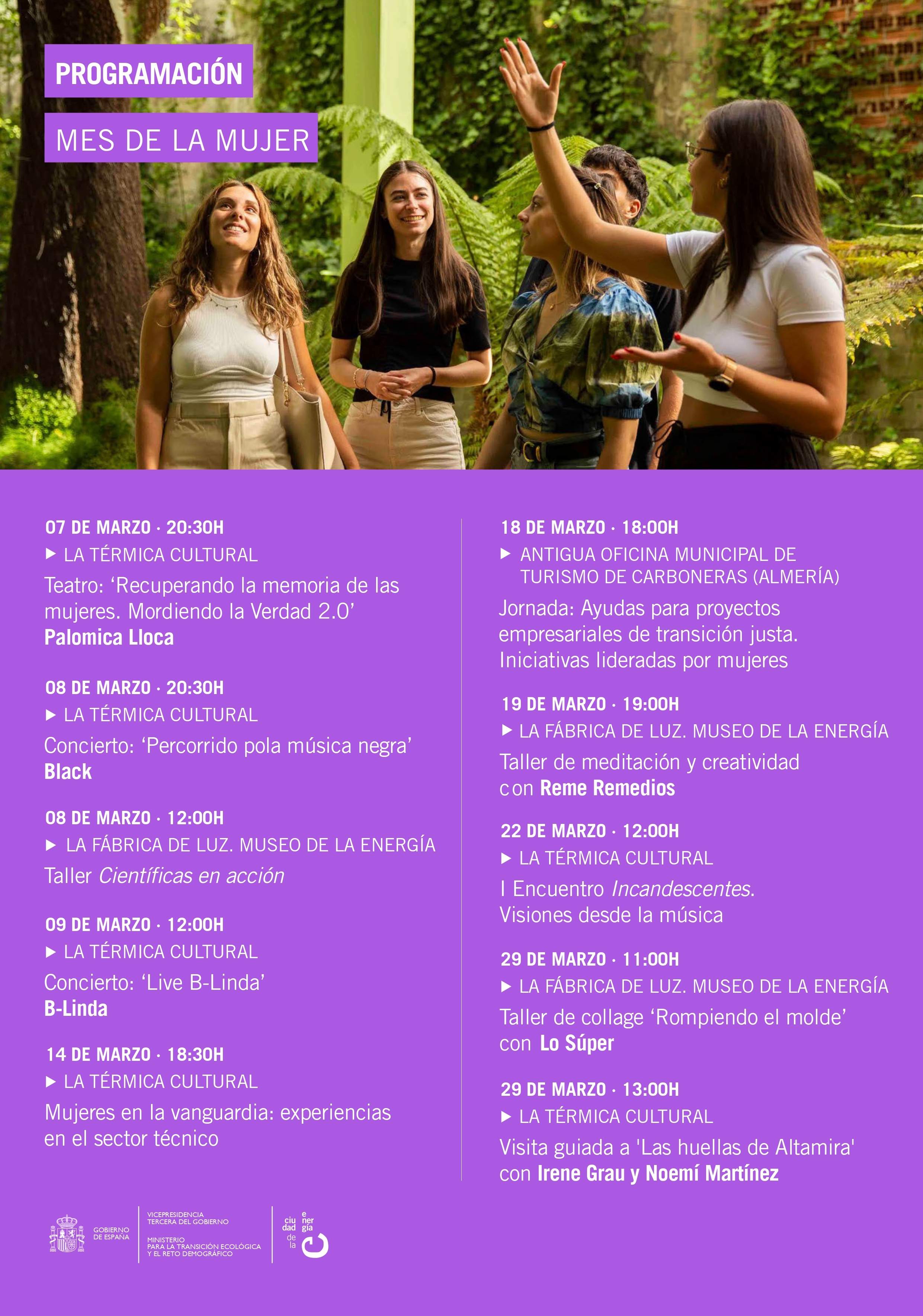 Programación CIUDEN marzo