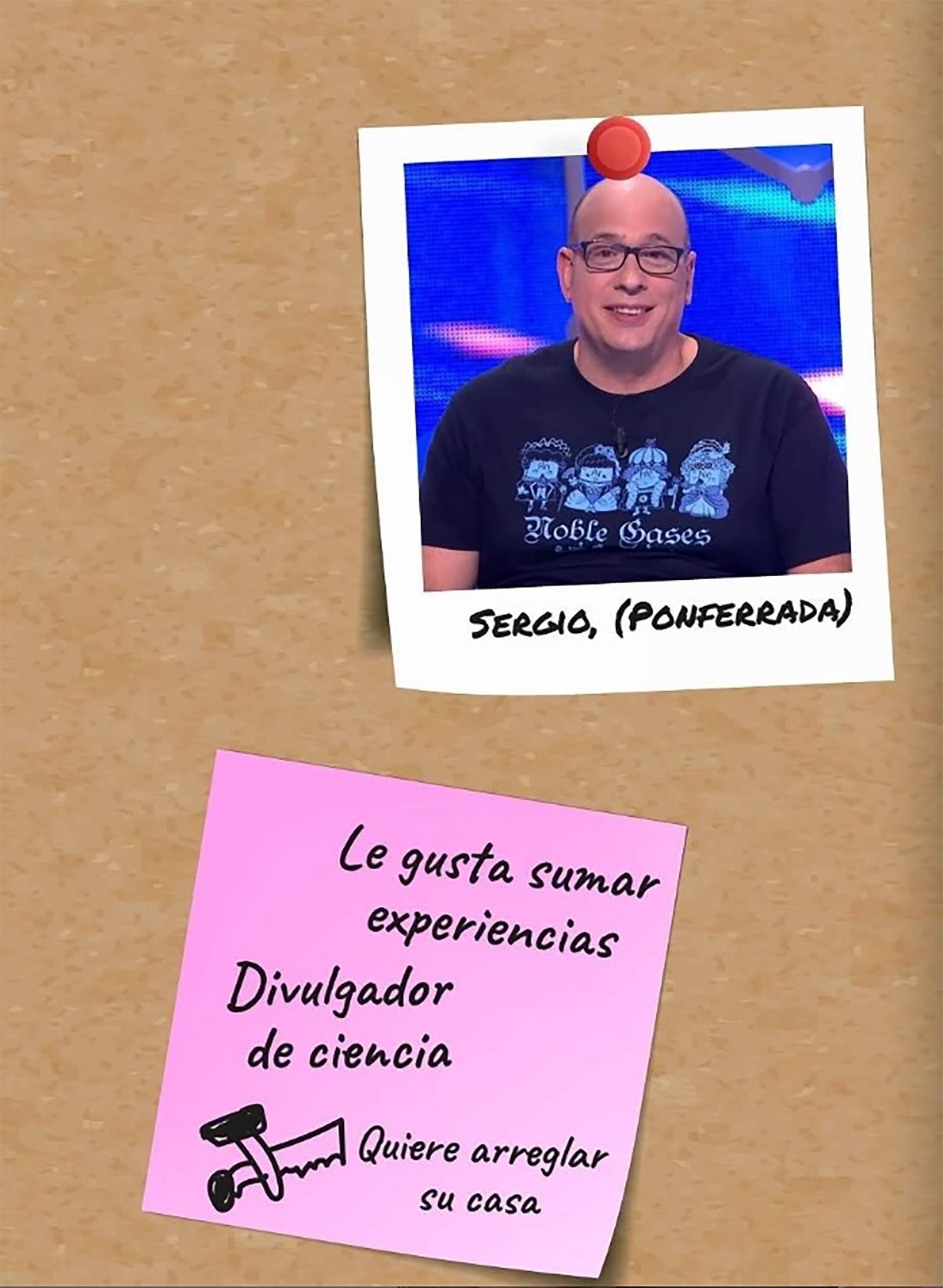Anuncio de la participación del'Profesor 10 de mates' en El Cazador