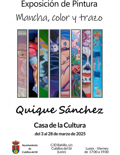 Exposición de pintura mancha, color y trazo
