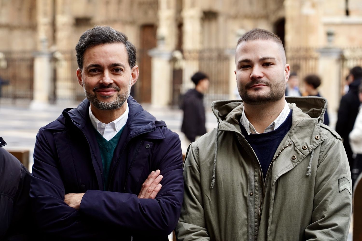 Diego Moreno atiende a los medios de comunicación tras la proclamación de candidaturas a secretaría provincial del PSOE de León | Campillo / ICAL