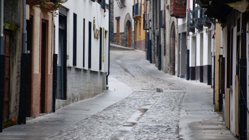 Recepción obras calle del agua de Villafranca del Bierzo 