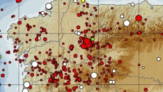 Mapa sismicidad de la zona noroeste de España: En El Bierzo despuntan los terremotos este mes