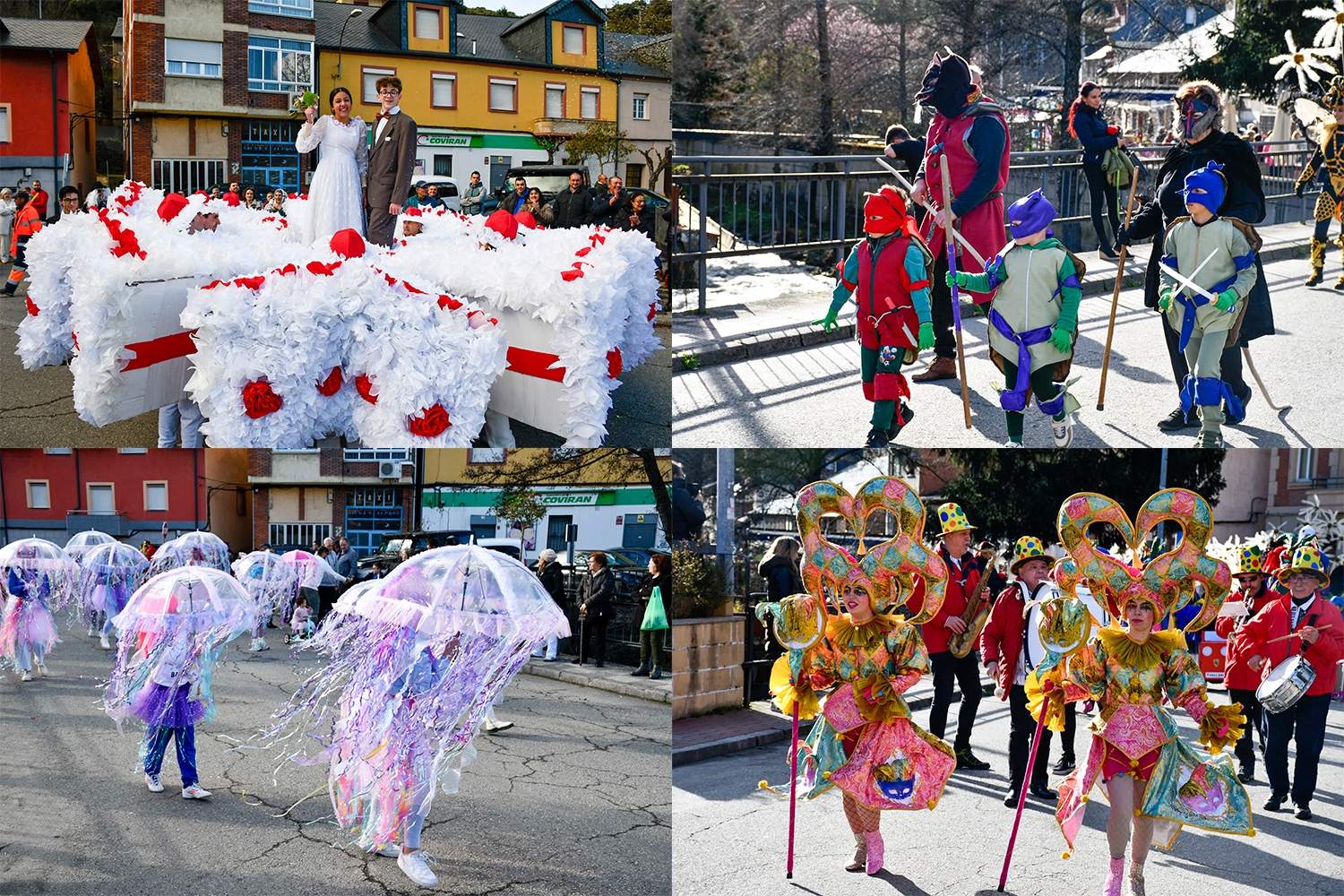 El desfile de Carnaval llena de magia y diversión las calles de Torre del Bierzo