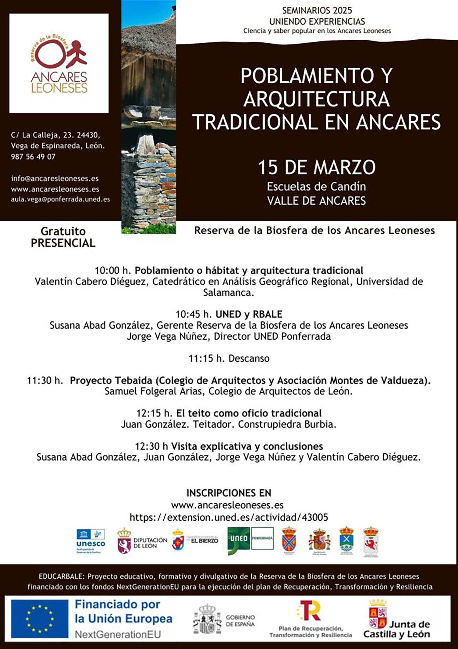 Seminario poblamiento y arquitectura tradicional en Ancares Seminario poblamiento y arquitectura tradicional en Ancares