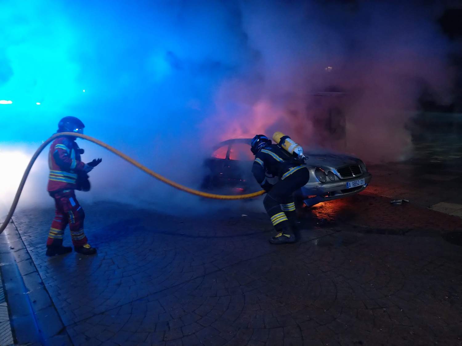 incendio coche Bembibre.