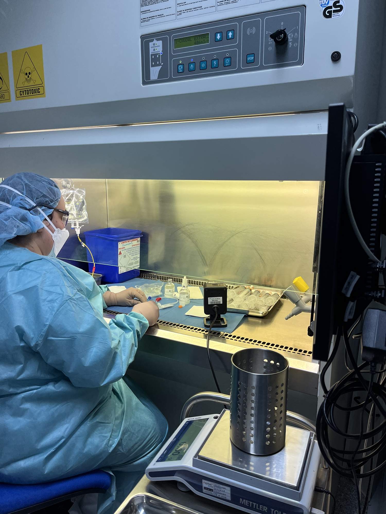 Imagen de archivo de la actual sala blanca de la Gasbi Imagen de archivo de la actual sala blanca de la Gasbi