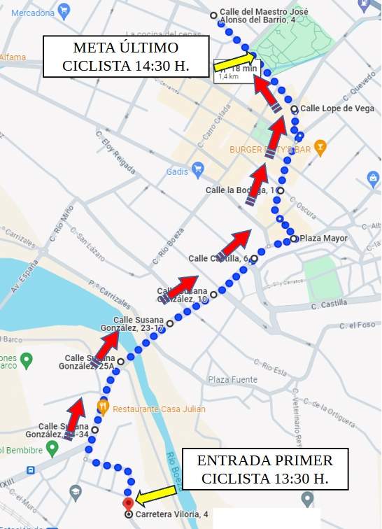 Recorrido Memorial Chely Álvarez Recorrido Memorial Chely Álvarez