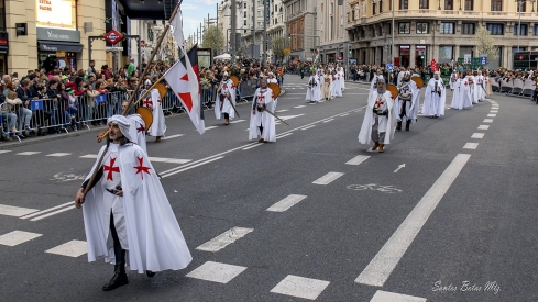 Representantes del Bierzo en el desfile de San Patricio 2024.