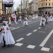 Representantes del Bierzo en el desfile de San Patricio 2024.
