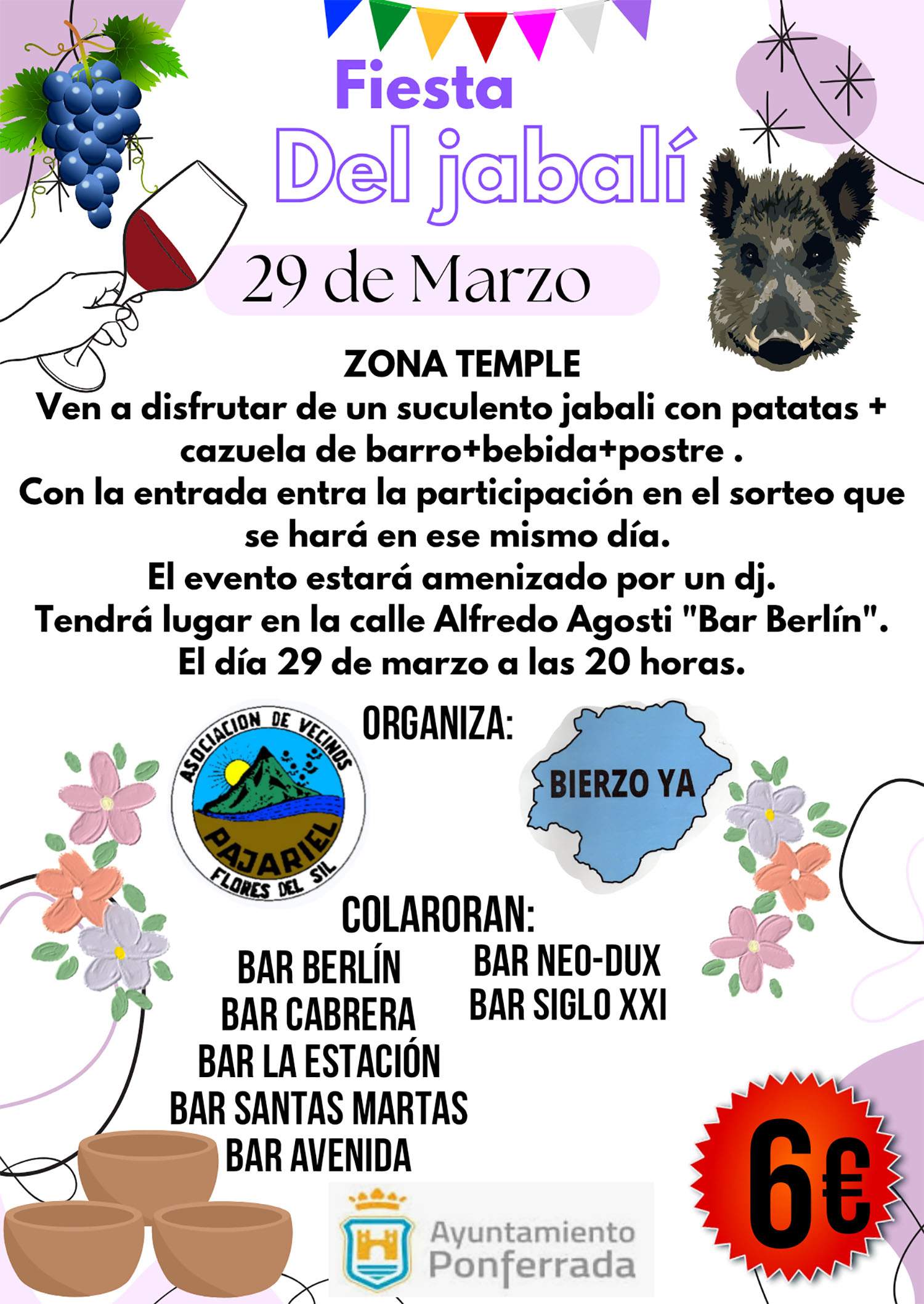 Fiesta del jabalí en El Temple (Ponferrada)