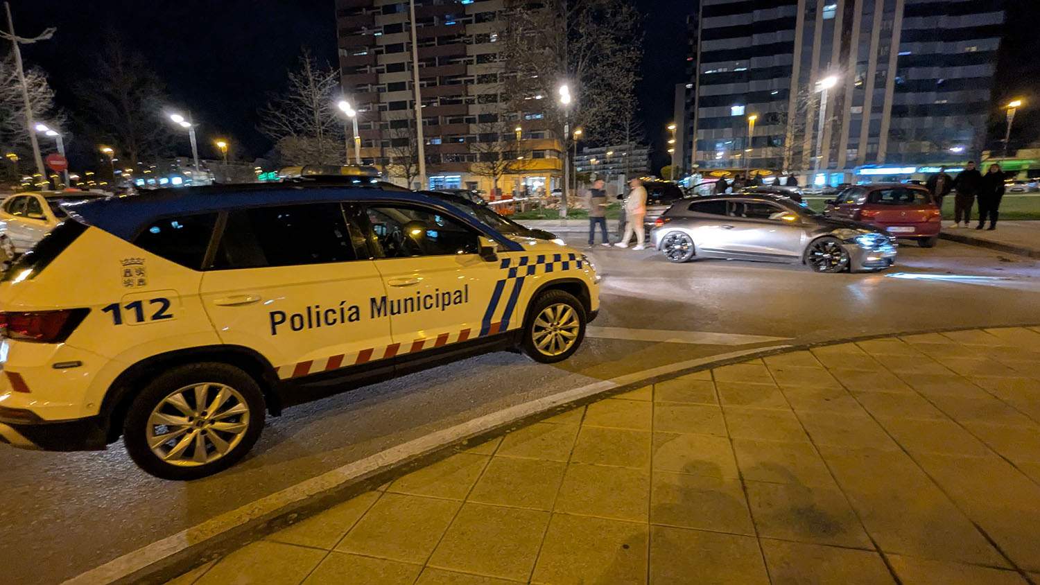 Policía Municipal de Ponferrada en el accidente de La Rosaleda Policía Municipal de Ponferrada en el accidente de La Rosaleda