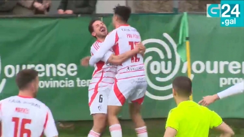 Gol de la Ponferradina contra el Arenteiro. Foto: G24.gal