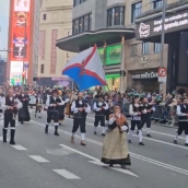 Representación del Bierzo en el desfile de San Patricio de Madrid