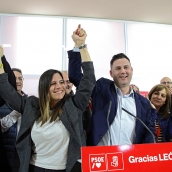 Javier Alfonso Cendón tras ganar las primarias en el PSOE de León