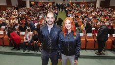 Los astronautas leoneses Sara García Alonso y Pablo Álvarez Fernández