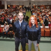 Los astronautas leoneses Sara García Alonso y Pablo Álvarez Fernández