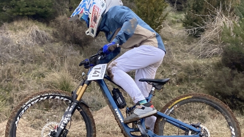 El berciano Enol Torre roza el podio en el Campeonato de España de Descenso en La Molina (Girona)