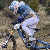 El berciano Enol Torre roza el podio en el Campeonato de España de Descenso en La Molina (Girona)