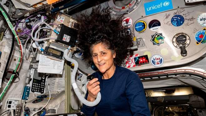 Suni Williams en el espacio (NASA)
