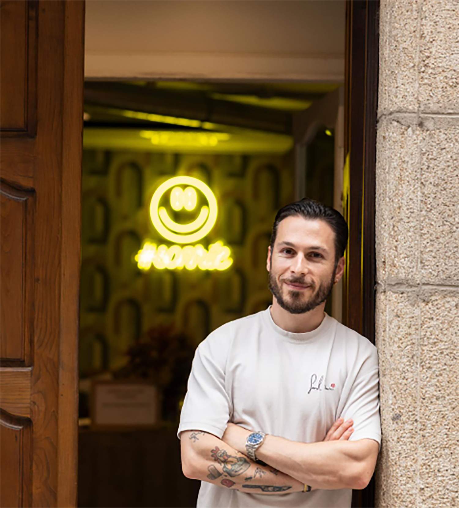 Samuel Naveira en el restaurante CoDo