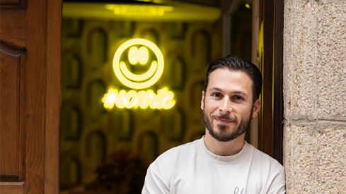 Samuel Naveira en el restaurante CoDo