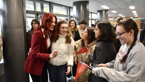 Visita de la astronauta Sara García al campus de Ponferrada 