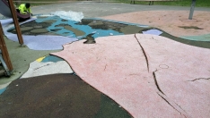 Comienzan las obras para reparar el Parque del Temple de Ponferrada