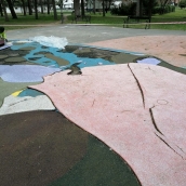 Comienzan las obras para reparar el Parque del Temple de Ponferrada