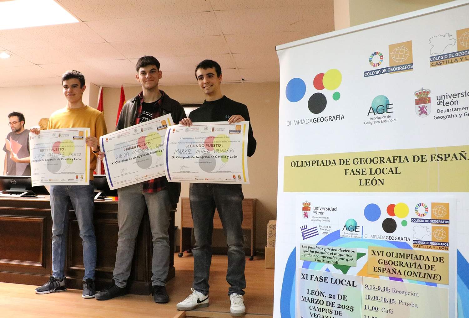 Ganadores Olimpiada Geografía ULE 2