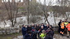 El delegado del Gobierno en CyL vista los barrios inundados de Ávila y anuncia ayudas a la rehabilitación tras la borrasca Martinho