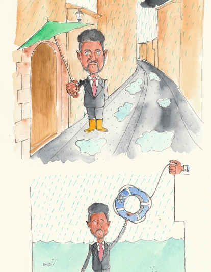 Viñeta semanal para InfoBierzo de Daniel Buitrón