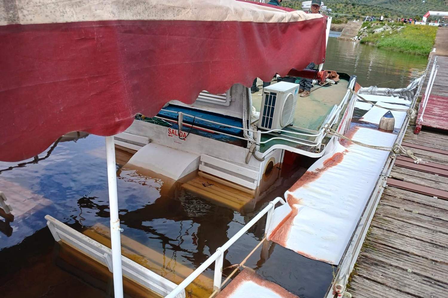 Barco accidentado en Salamanca