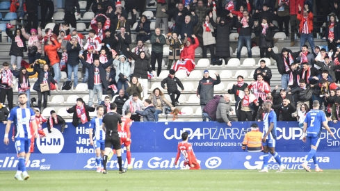 Gol del Lugo frente a la Ponferradina (75)