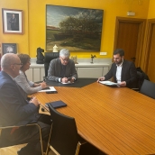 Reunión del delegado con el alcalde Noceda del Bierzo